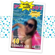 Prezent urodziny okładka Playboy Glamour Vogue A4 