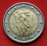 2  Euro  2014 r  - Włochy    Carabinieri     stan !!!