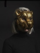 Złota Maska Kot Tygrys Pantera Gepard Karnawał Wenecki/Halloween – Luksus