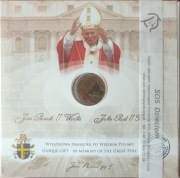 PAPIEŻ JP II  -  MONETA 2 ZŁ W ZESTAWIE OKOLICZNOŚCIOWYM