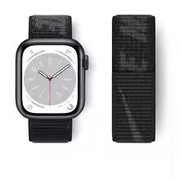 Pasek pleciony Apple Watch 49/46/45/44/42 mm CZARNY LOGO