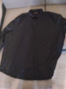 Koszula czarna męska z duży rozmiar