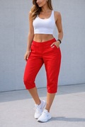 Nike  czerwone spodnie 3/4 / capri  sportowe  S