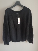 Dokotoo damski sweter dzianinowy elegancki sweter z okrągłym dekoltem