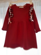 Sukienka 98-104 bordowa