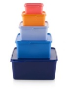 TUPPERWARE-Zestaw Pojemników Quatro 5szt