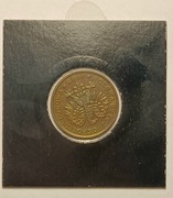 Destrukt 2 zł., złote 1985. Prawie pełna ODWROTKA. RZADKOŚĆ.