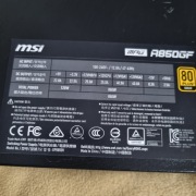 Zasilacz MSI A850GF 80 plus Gold 850W