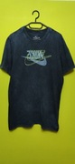 Koszulka t-shirt The NIKE tir  big logo X2 y2k dekatyzacja czarna z bawełna