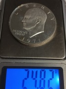 one dollar Eisenhower 1971 S ze srebrem   USA 