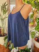 H&M elegancka bluzka plisowana gofrowana top plisy r. M