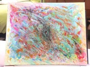 Moje tu i teraz obraz abstrakcja