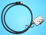 Kabel z wtykiem antenowy puszka w środku rezystory