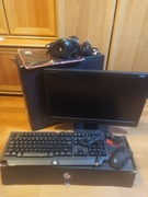 Zestaw Komputerowy core2Quad 16GB  RAM+monitor+klawiatura,mysz,słuchawki