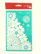 Rosa szablon samoprzylepny 13x20 cm kwiat kwiaty 1002