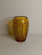 Wazon szklany, bursztynowy, Walther & Sohne