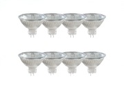 8x Żarówki HALOGEN MR16 50W 12V ciepła biel 2800k Żarówka 