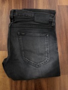 Jeansy Lee Luke W30 L30 czarne slim stretch