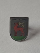 Herb miasta i gmina Miłakowo przypinka pin odznaka wpinka