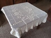 Nowy obrus ręcznie robiony na szydełku 150x100cm