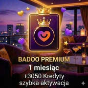 BADOO PREMIUM  1 MIESIAC + 3050 kredyty <<<  szybka  realizacja  >>>