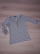 Szara bluzeczka w paski Terranova r.S