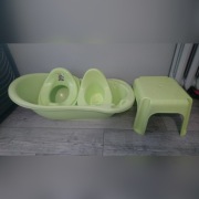 Komplet: wanienka nocnik nakładka stołek