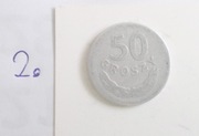 moneta obiegowa 50 groszy 1949 rok, stare 50 groszy z 1949 roku prl monety