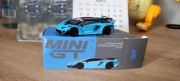 Mini gt LB Silhouette Works Lamborghini Aventador GT Evo Baby Blue