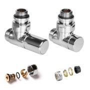 Terma Zestaw Zaworów Regulacyjny do Grzejników Chrom WRZRCK1-CR