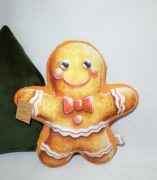 Poduszka świąteczna pan ciastek czerwony