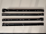 Prowadnica rolkowa czarna L=450mm