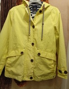 Joules: wodoodporna żółta bawełniana kurtka S/M