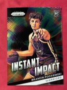 2023-24 PRIZM #25 WARRIORS Brandin Podziemski RC INSTANT IMPACT
