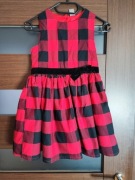 Sukienka w kratkę dla dziewczynki 134 Bawełna (9)