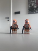 LEGO Star wars clone bomb squad trooper minifigure sw0299 x2 