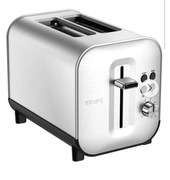 Krups Excellence Grille Toster, Srebrny, 2 Otwory  Stal nierdzewna