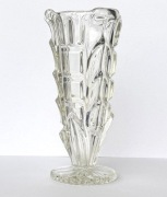 Wazon Art Deco Skrzydlak Szkło Prasowane Vintage Lata 30 - 60 XX w