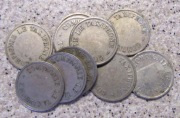 Lot 10 starych żetonów firmy taksówkowej - 20 mm - Francja