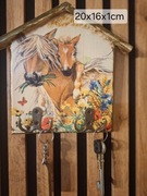 Wieszak na klucze z drewna 