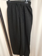 Spodnie dresowe szeroka nogawka ze srebrnym błyskiem 