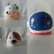 Skarbonka Mini- Krowa, Kosmonauta, Pies