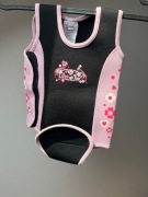 Pianka neoprenowa dla dziewczynki do pływania niemowlęca 6–12M różowa