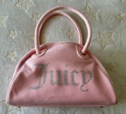 Torebka damska różowa Juicy styl Y2K elegancka z cyrkoniami