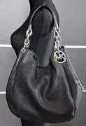Michael Kors Fulton torba hobo czarna stan BDB