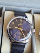 Atlantic Worldmaster granatowy niebieski blue  Unitas 6300 21jewels