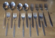 Sztućce Henneberg Stainless - Łyżki, Widelce, Widelczyki -- 14 sztuk