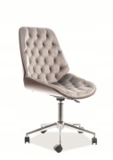 Fotel obrotowy biurowy ARIZONA VELVET szary SIG