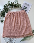 Koronkowa spódnica pudrowy róż 80% cotton