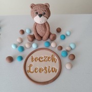 Miś na tort roczek